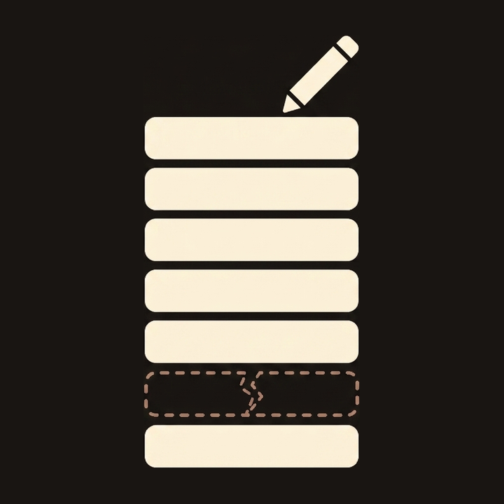 A tower of stacked blocks with a cracked one near the bottom while the top one gets polished